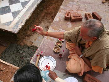 Bhumi Puja - Rupa Goswami Samadhi