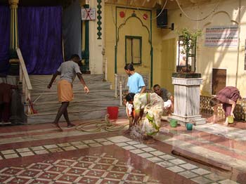 Temple Cleaning