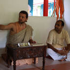 Giri Maharaja Giving Class with Sri Gopala Translating