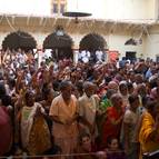 Crowd at Govardhana Puja