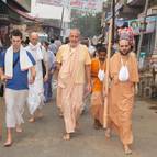 Guru Maharaja Leading Parikrama