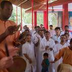 Devotees Singing the Glories of Srila Prabhupada