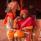 Sadhus at the Naga Camp