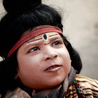 A Boy Dressed as Lord Siva