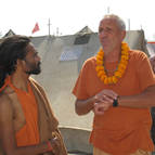 Guru Maharaja Talking to Sacchidananda Prem Swamiji