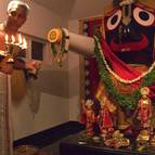 Balarama Dasa Offering Arati to Lord Jagannatha