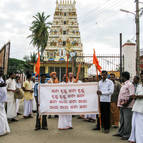 Sankirtana Starting at the Laksmi-Janardana Temple in Mandya