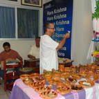 Babaji Offering Arati to Mahaprabhu