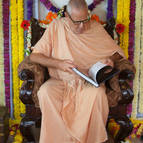 Guru Maharaja Reading Through the Book