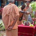 Devotees Bathing Giriraja