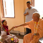 Alejandra is initiated as Yogamaya Devi Dasi