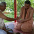 Giri Maharaja tying a kautuka on Balarama before the homa